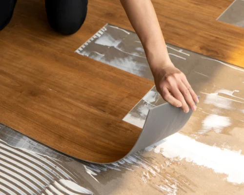 Glue-down LVT
