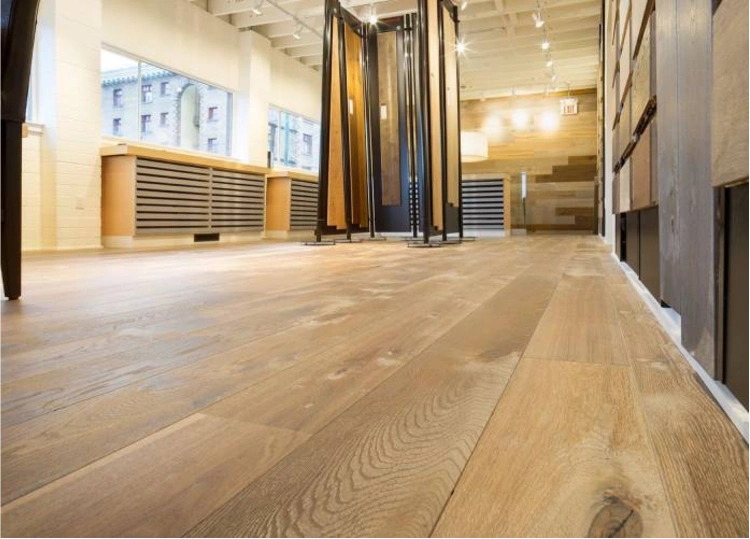 Affordable wooden flooring in modern space