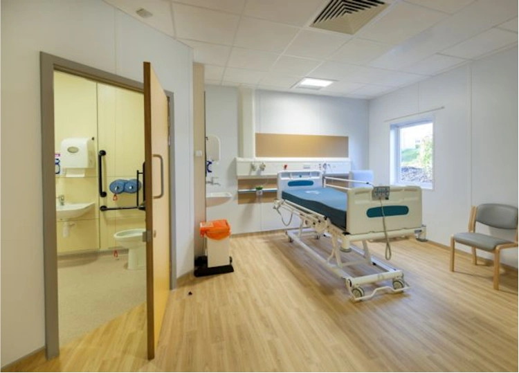 Anti-bacterial hospital flooring for hygienic environments