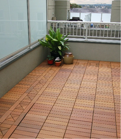 "Balcony wood flooring Dubai"