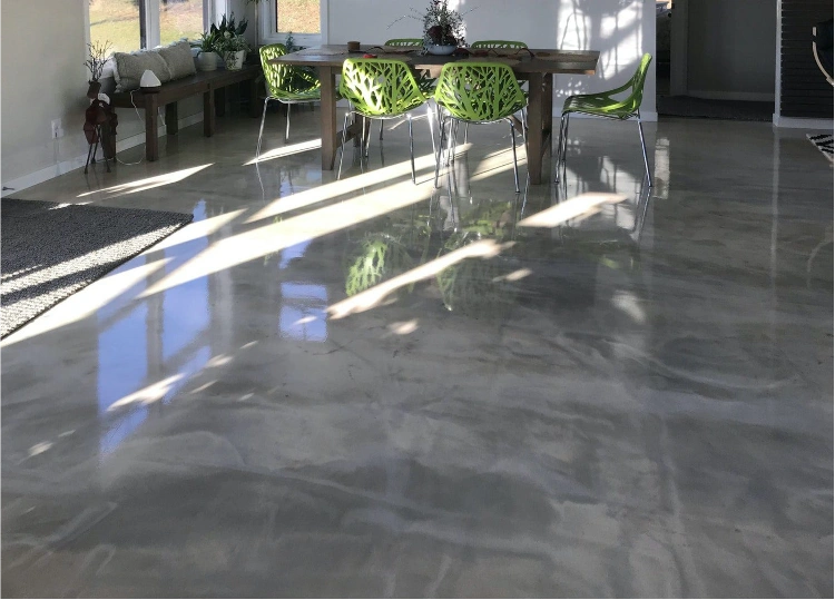 "Commercial epoxy self-leveling flooring Dubai"