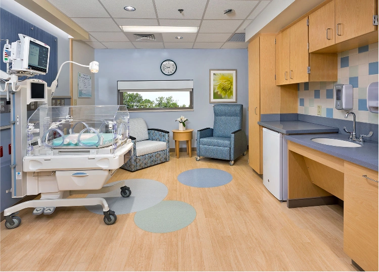 Durable hospital flooring for clinics and hospitals