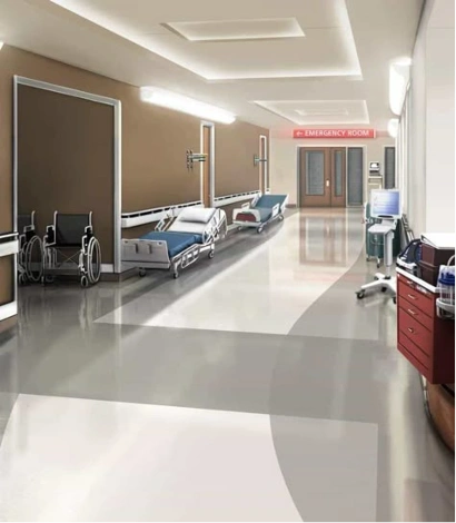 Epoxy flooring for hospitals and medical facilities