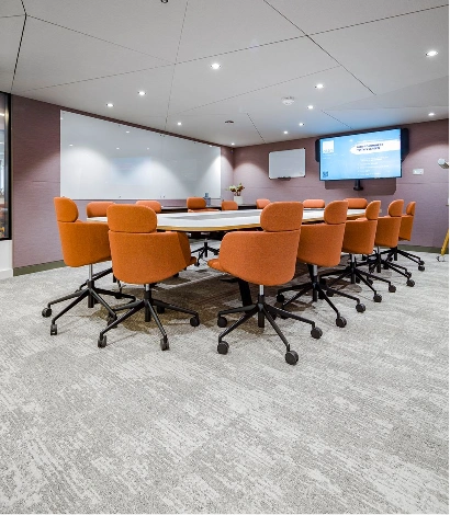 Stylish and durable modern flooring in a professional office interior