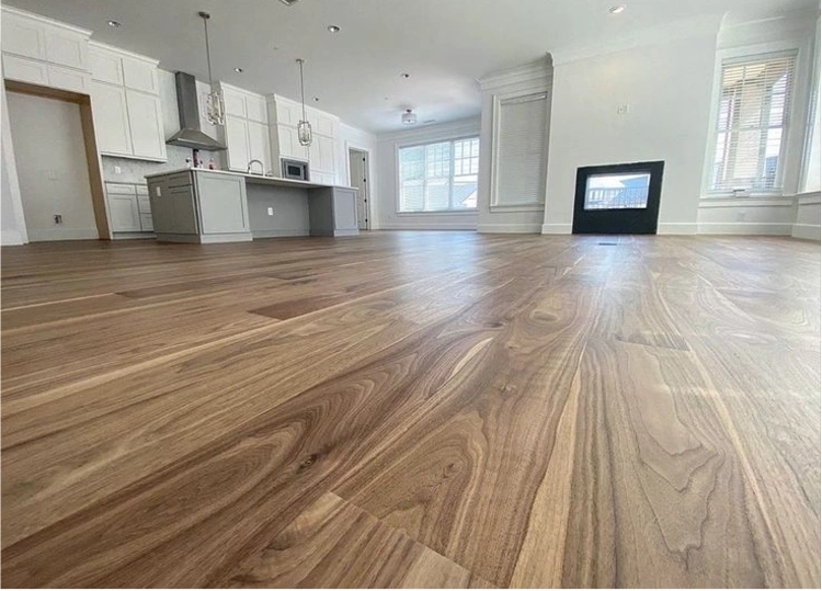 "Polished solid wood flooring Dubai"