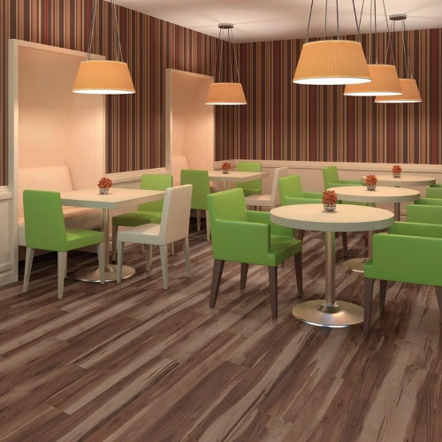 "Restaurant area vinyl flooring Dubai"