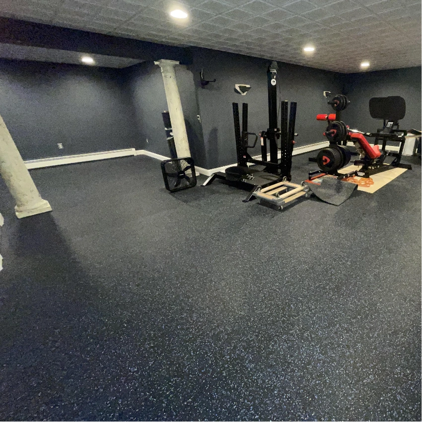 Rubber flooring for gyms, schools, and commercial spaces