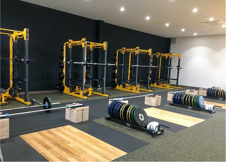 Rubber gym flooring for fitness studios and gyms