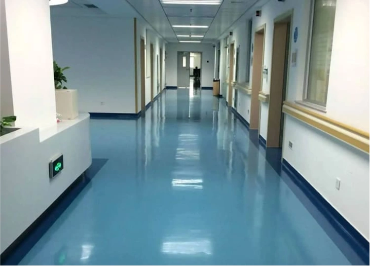 "Seamless epoxy hospital flooring Dubai"