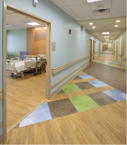 "Seamless hospital flooring Dubai"