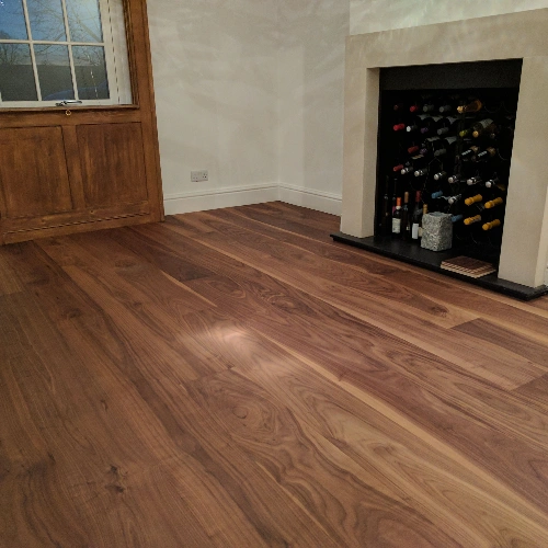 "Walnut solid wood flooring Dubai"