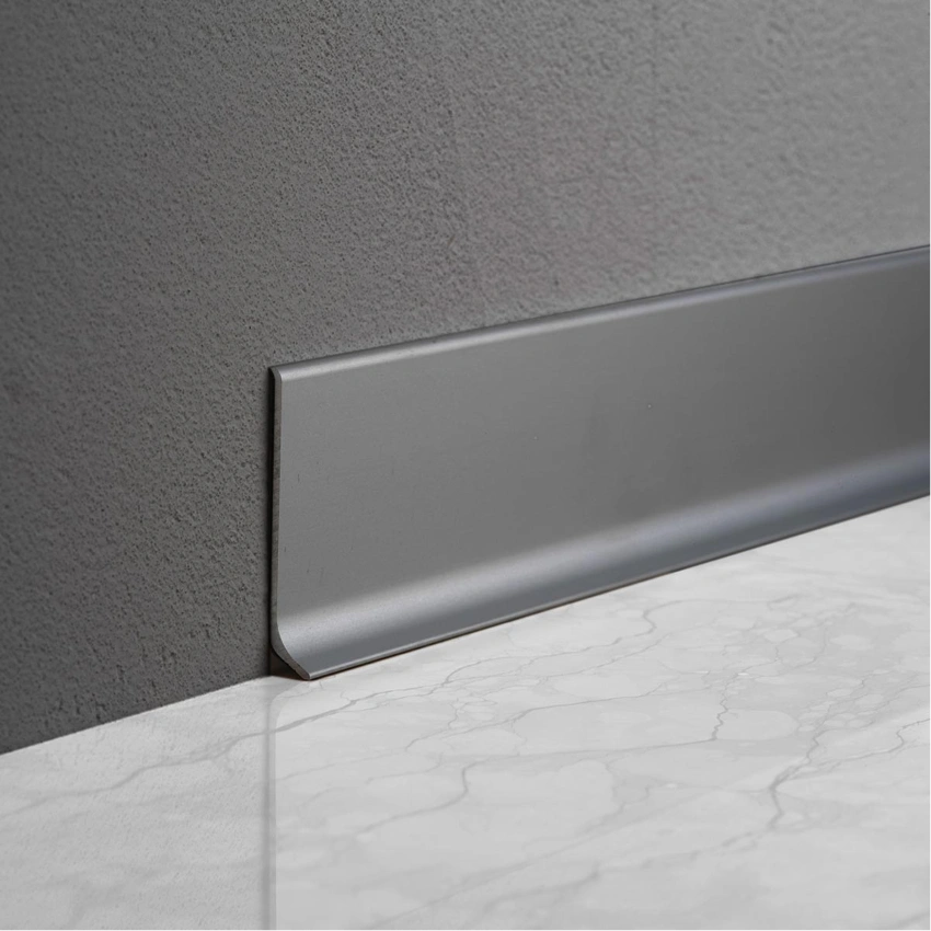 Modern aluminium skirting board