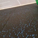Blue Fleck Rubber Flooring img 1