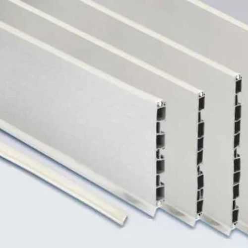 Brushed aluminum skirting board