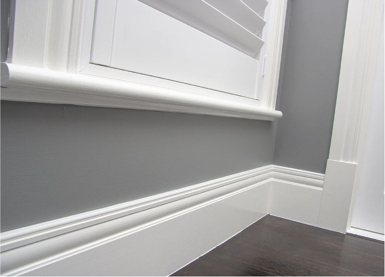 Contemporary style wall skirting