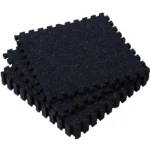 EPDM Gym Flooring Tile Black