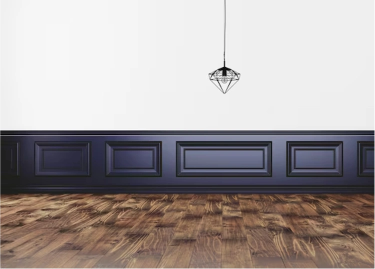 Elegant wall skirting board