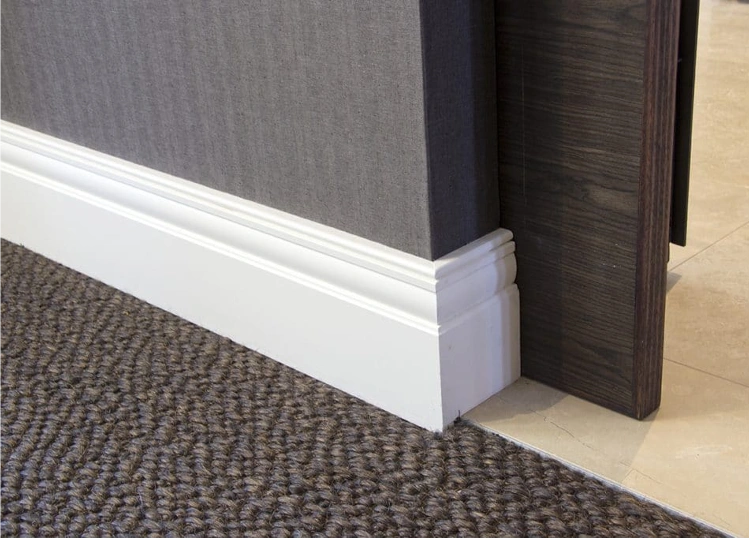 Flat panel MDF skirting