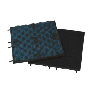 Gym Flooring Tile Black Grey image 1