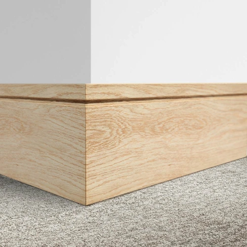 Wood-finish MDF skirting