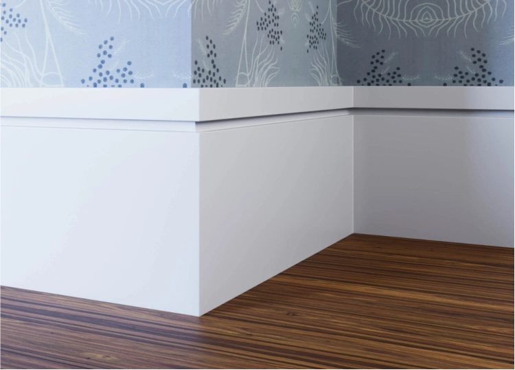 Contemporary MDF skirting board