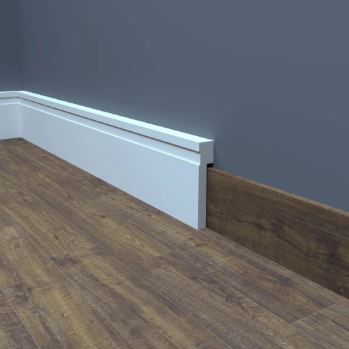 Contemporary wall skirting board