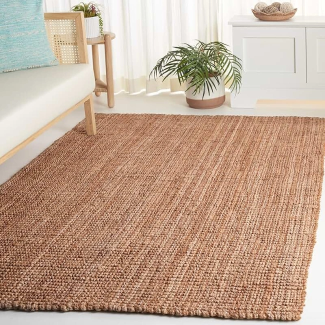 Durable jute rug