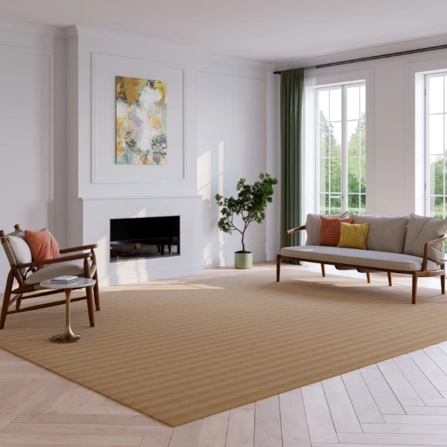 Durable sisal rug