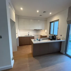 Oak LVT flooring installed room