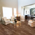 Oxford Brown LVT plank flooring