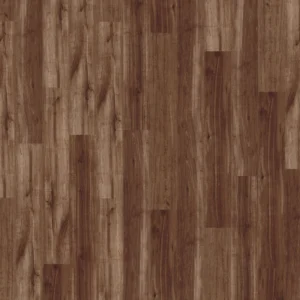 Dark brown LVT plank flooring