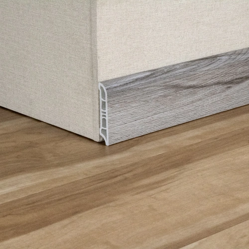 PVC-coated MDF skirting