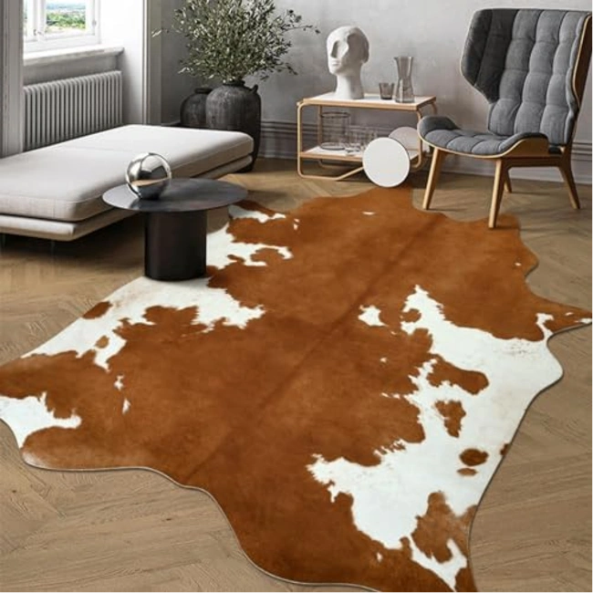 Natural cowhide rug
