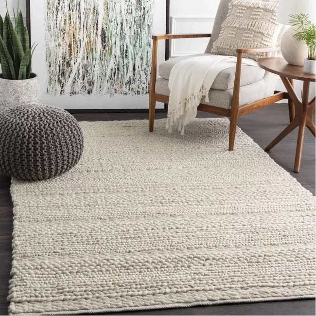 Soft wool rug