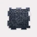 Interlocking rubber tile close-up texture