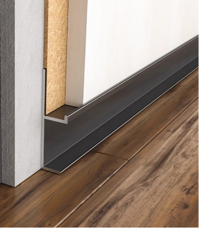 ertical aluminium wall skirting