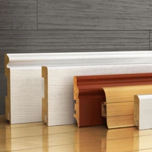 Wooden skirting plank board