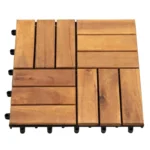 Acacia Floor 12-Slats Deck Tile img 2