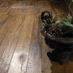 Antique oak wood floor parquet