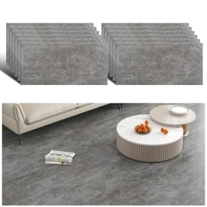 VEELIKE PVC Vintage Vinyl Flooring Concrete