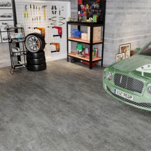 VEELIKE PVC Vintage Vinyl Flooring Concrete img 1