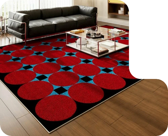 Luxury living room carpet Dubai