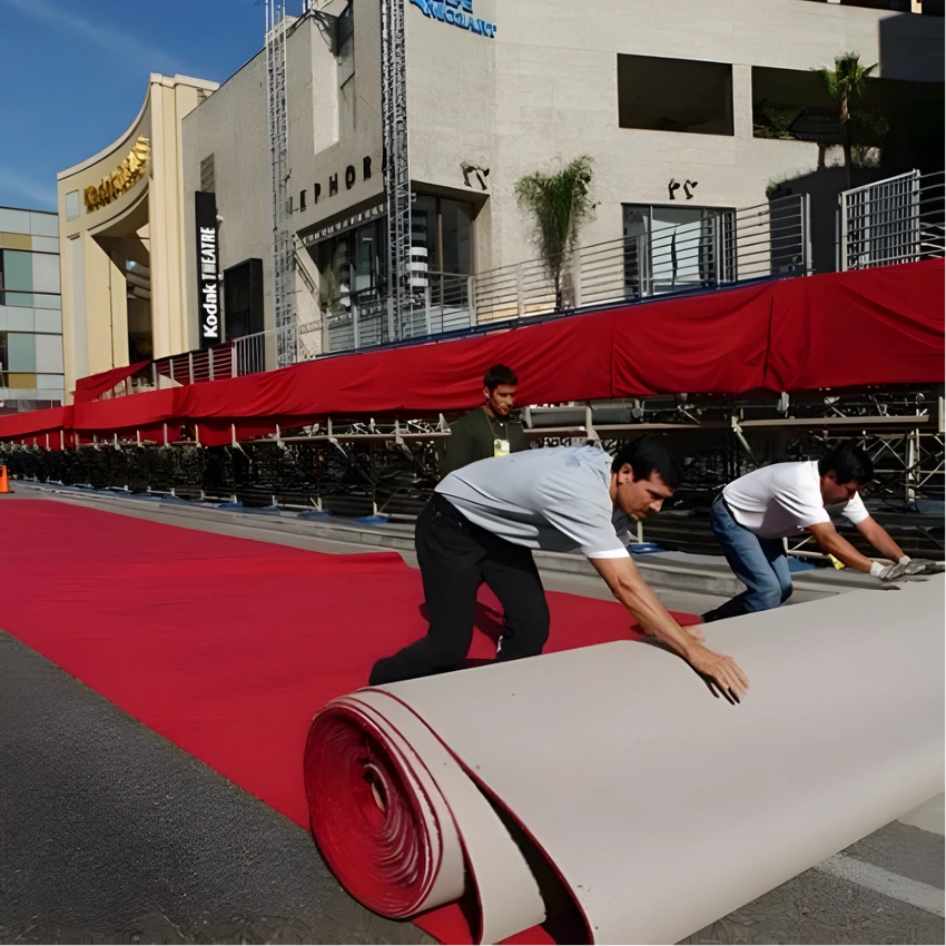 Red carpet installation Dubai
